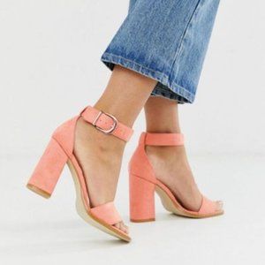 Blush Pink Raid Fleur Heeled Sandal - 9
